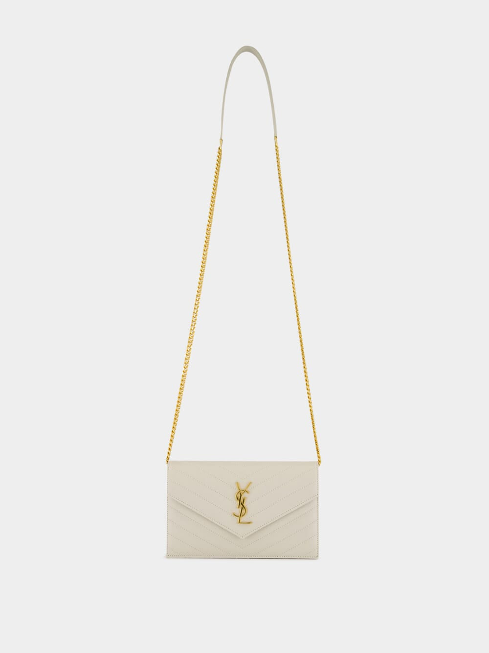 Crema Soft Cassandre Envelope Chain Wallet