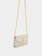 Crema Soft Cassandre Envelope Chain Wallet