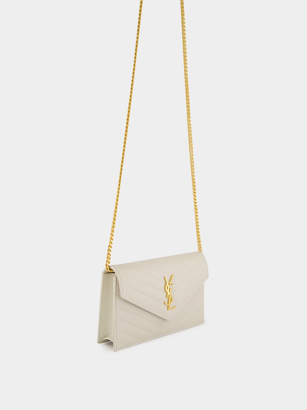 Crema Soft Cassandre Envelope Chain Wallet