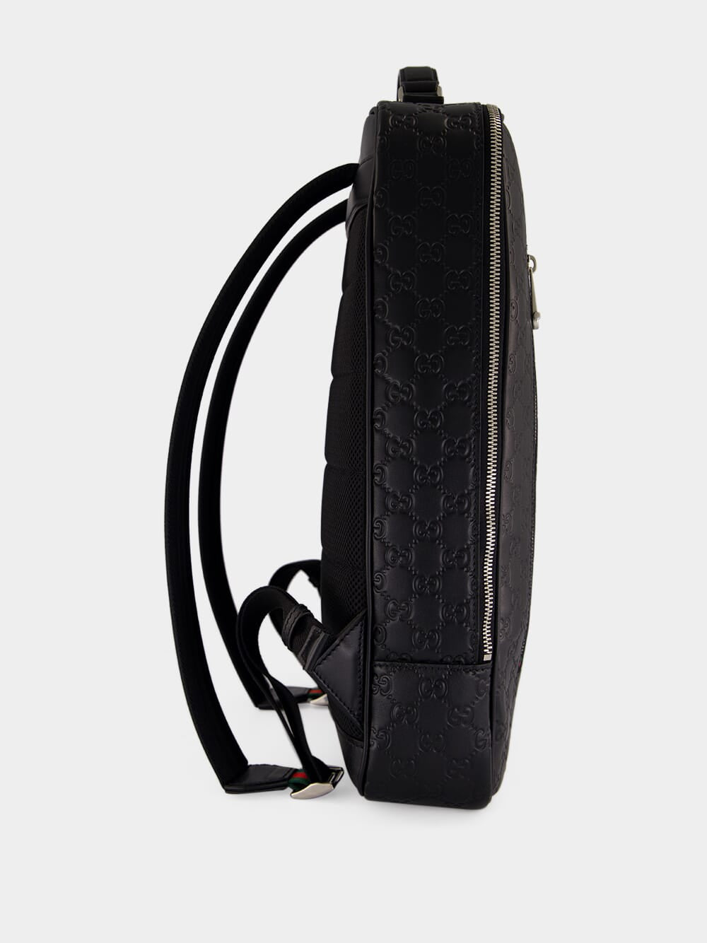 Black GG Emblem Medium Backpack