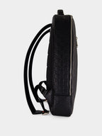 Black GG Emblem Medium Backpack