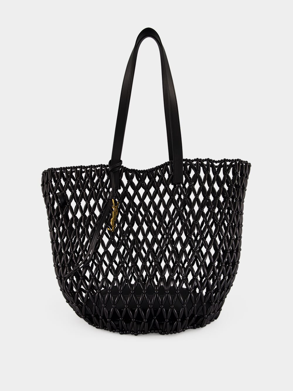 Black Panier Soup Calfskin Shoulder Bag