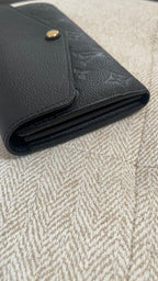 Louis Vuitton Portefeuille Sarah Empreinte Noir Wallet