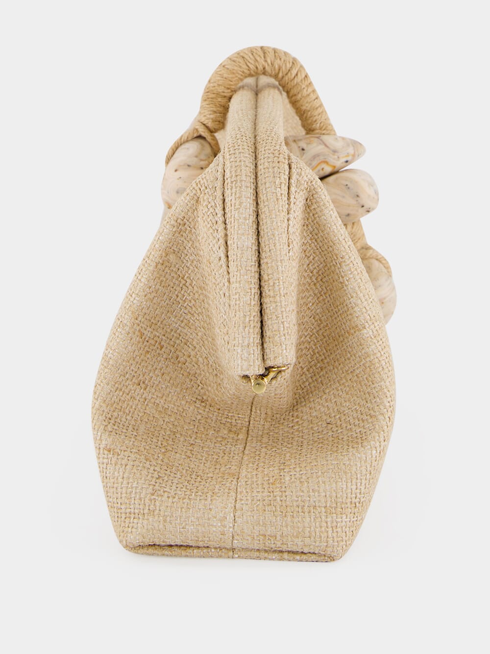 Natural Petra Jute Clutch Bag