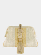 Gold and Silver Alessa Clutch Bag