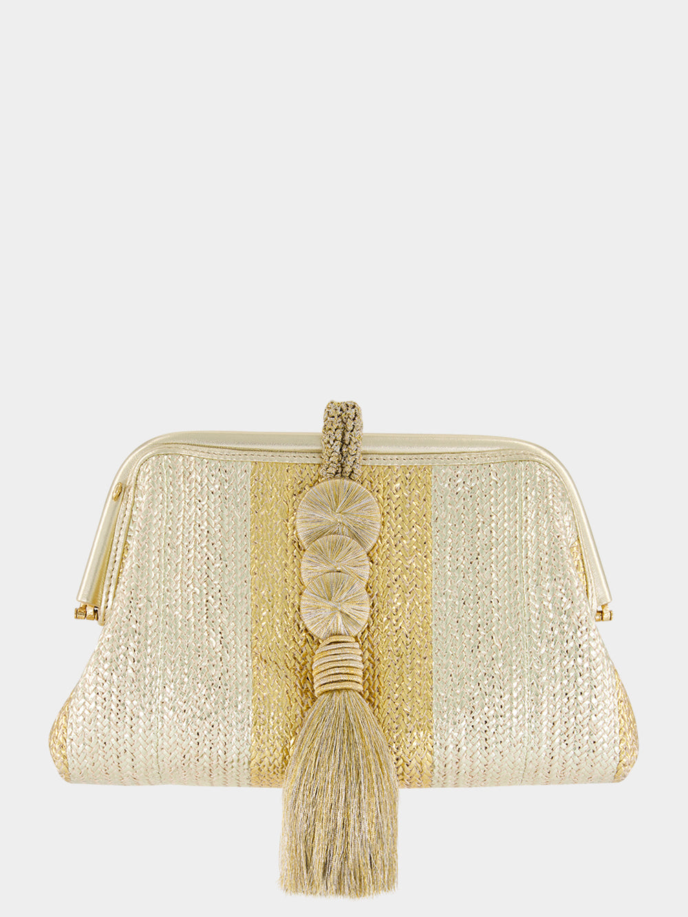 Gold and Silver Alessa Clutch Bag