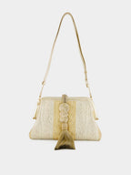 Gold and Silver Alessa Clutch Bag