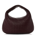 Lambskin Intrecciato Medium Padded Veneta Deep Mahogany