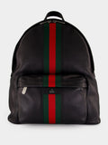 Black Web Trademark Large Backpack