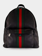 Black Web Trademark Large Backpack