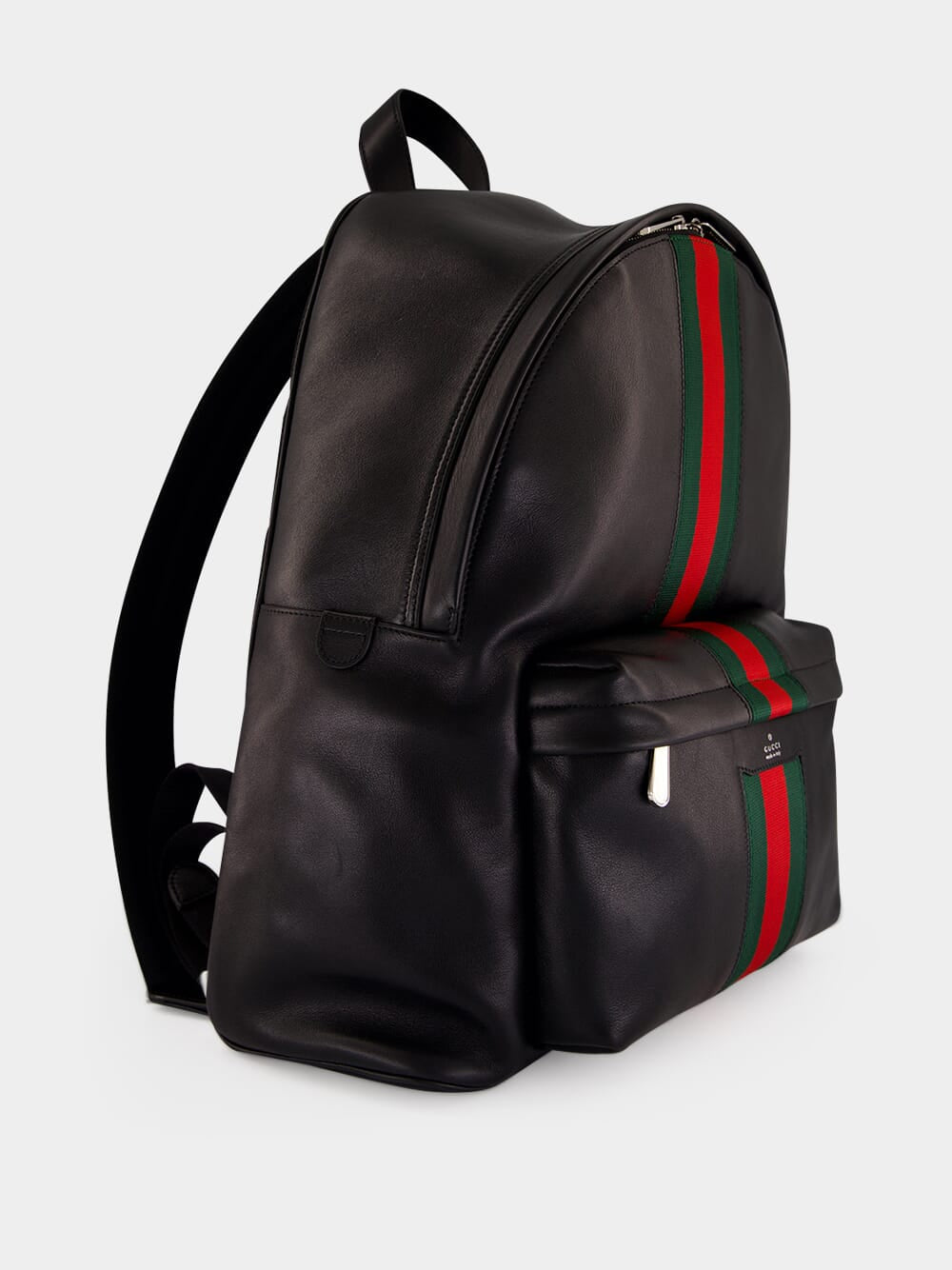 Black Web Trademark Large Backpack