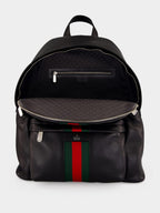 Black Web Trademark Large Backpack