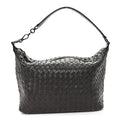 Nappa Intrecciato Small Shoulder Bag Ebano