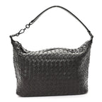 Nappa Intrecciato Small Shoulder Bag Ebano