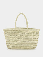 Pearl Mini Flat Gora Woven Leather Bag