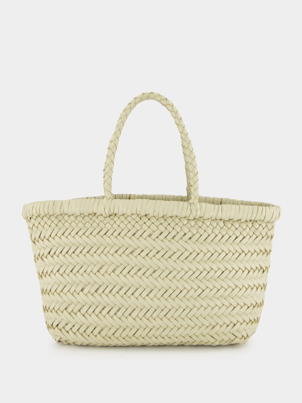 Pearl Mini Flat Gora Woven Leather Bag