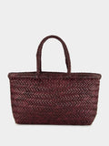 Mini Flat Gora Basket Bag in Plum