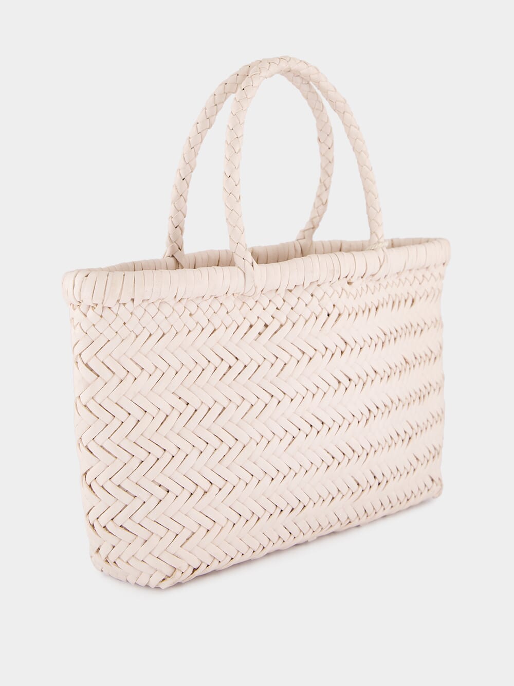 Mini Flat Gora Sand Woven Bag