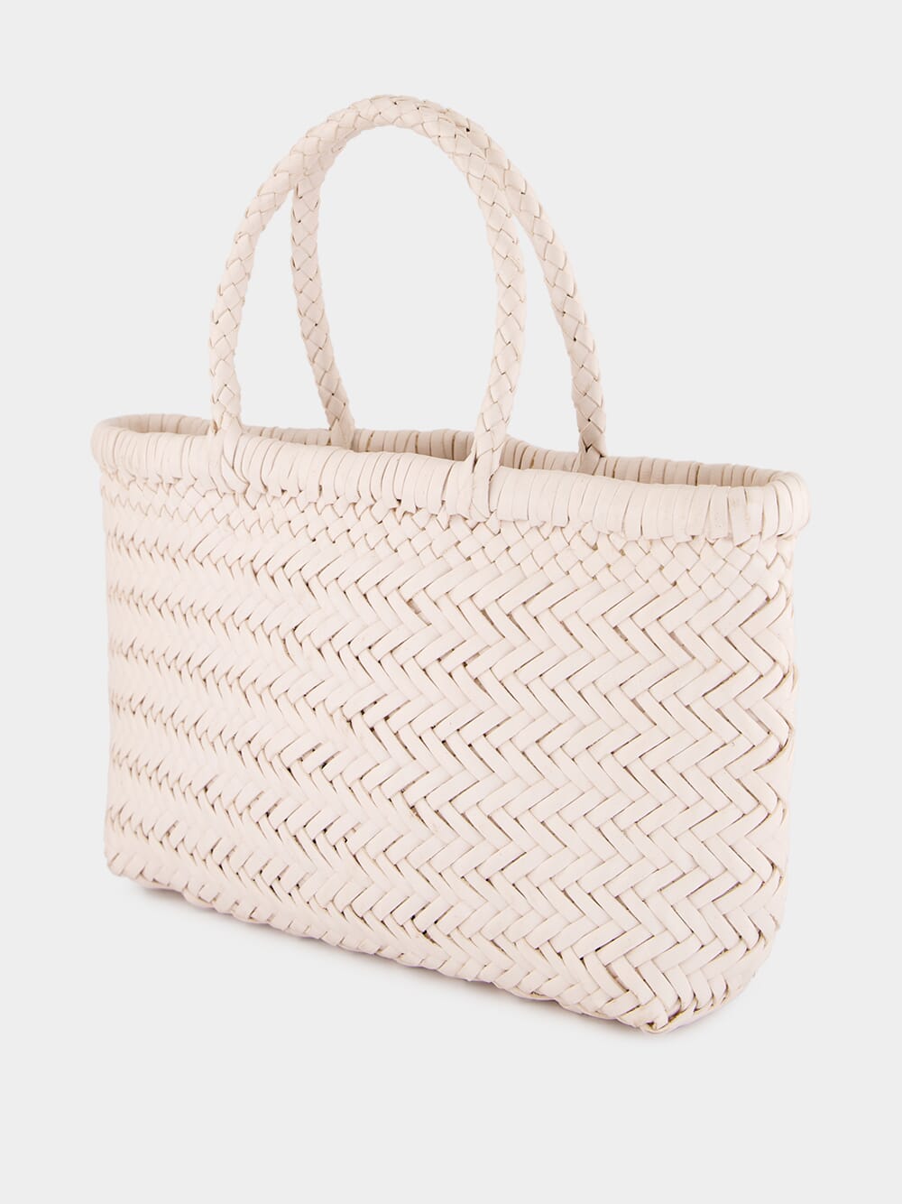 Mini Flat Gora Sand Woven Bag