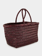 Triple Jump Small Basket Bag in Plum