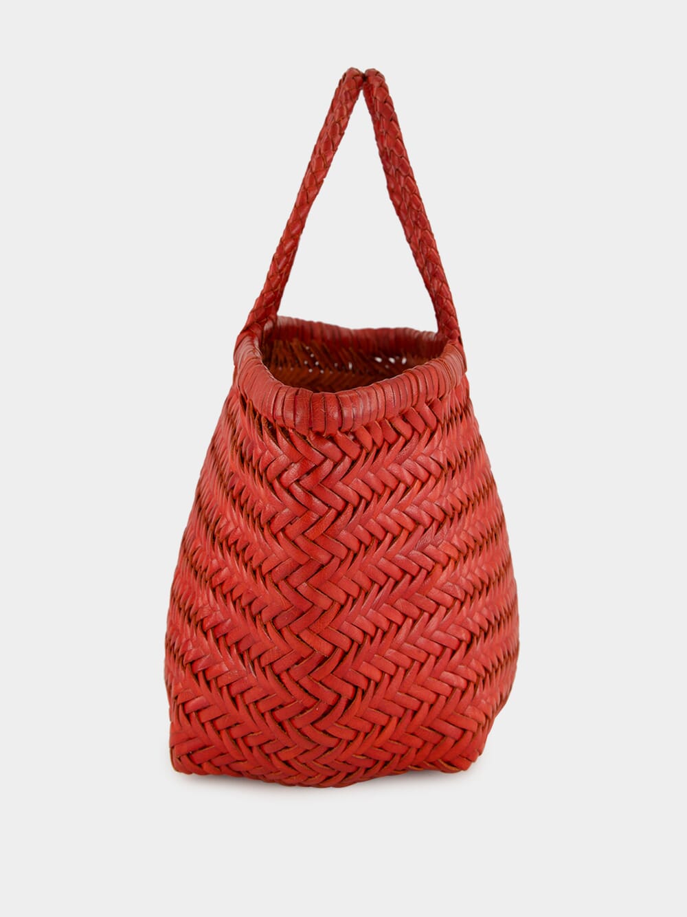 Triple Jump Small Basket Bag in Poppy Red