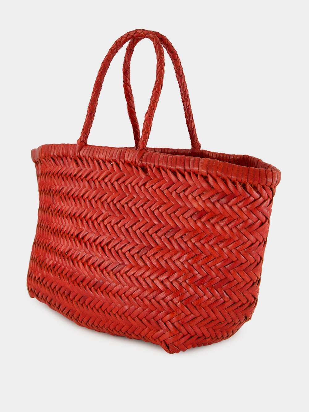 Triple Jump Small Basket Bag in Poppy Red