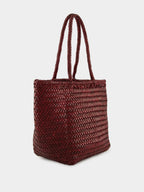 Bordo Grace Basket Small Woven Leather Tote
