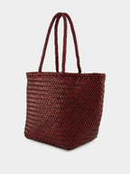Bordo Grace Basket Small Woven Leather Tote