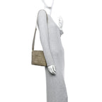 Lambskin Maxi Intrecciato Cassette Camera Bag Travertine