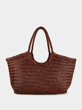 Nantucket Big Basket Bag in Dark Brown