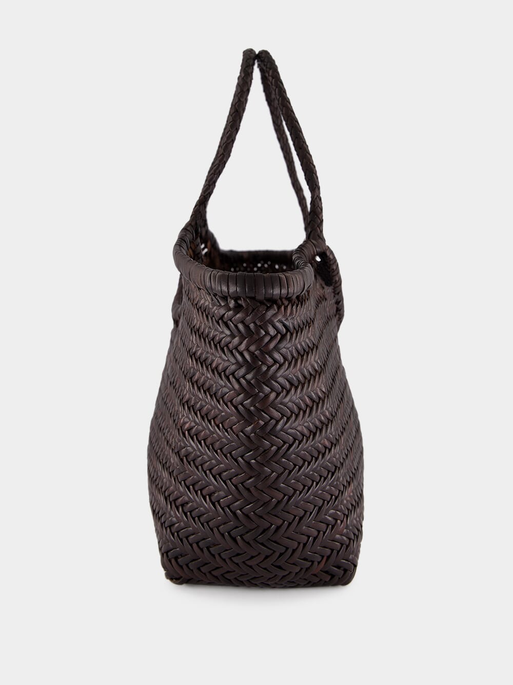 Nantucket Big Dark Brown Woven Tote