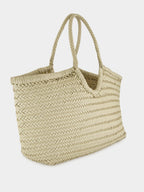Nantucket Big Basket Bag in Pearl