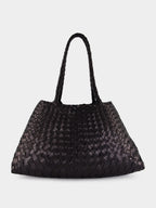 Santa Croce Big Black Woven Tote