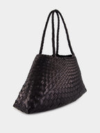 Santa Croce Big Black Woven Tote