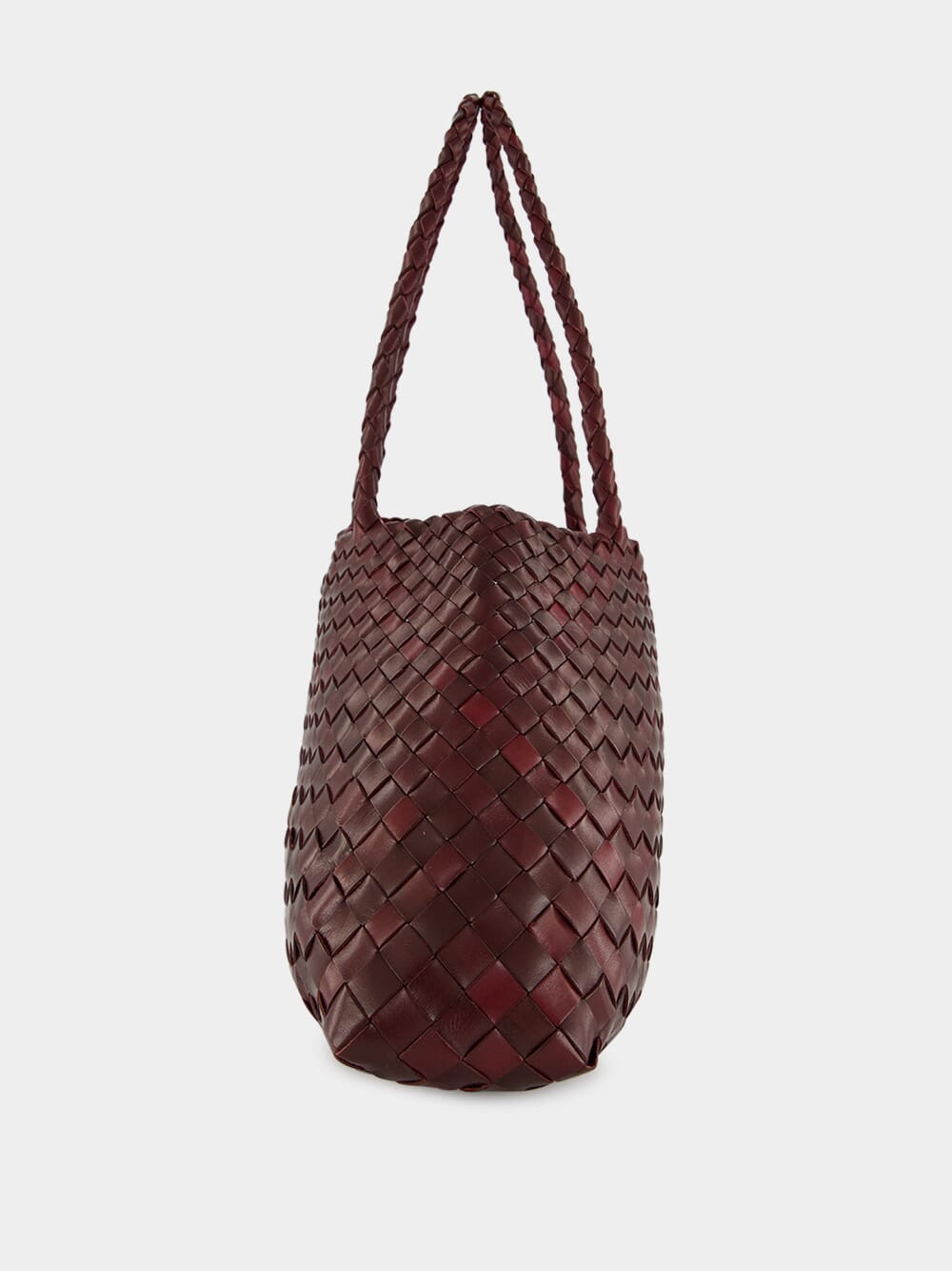 Bordo Santa Croce Big Woven Leather Tote