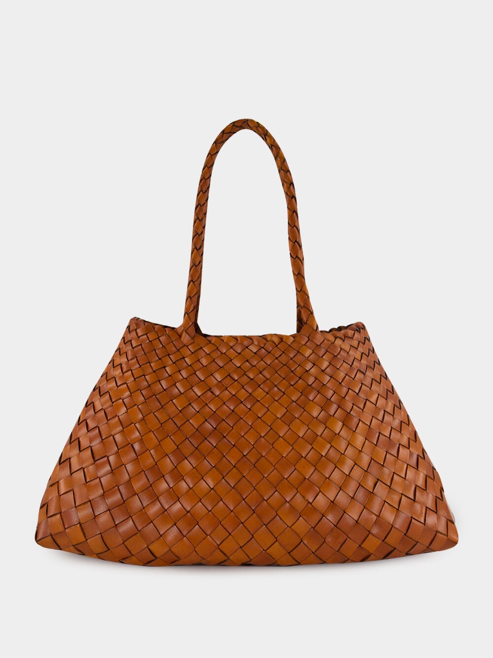 Santa Croce Big Tan Woven Tote