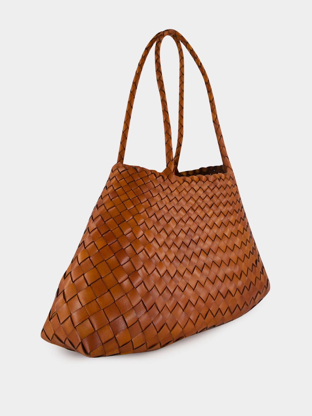 Santa Croce Big Tan Woven Tote