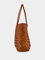 Santa Croce Big Tan Woven Tote