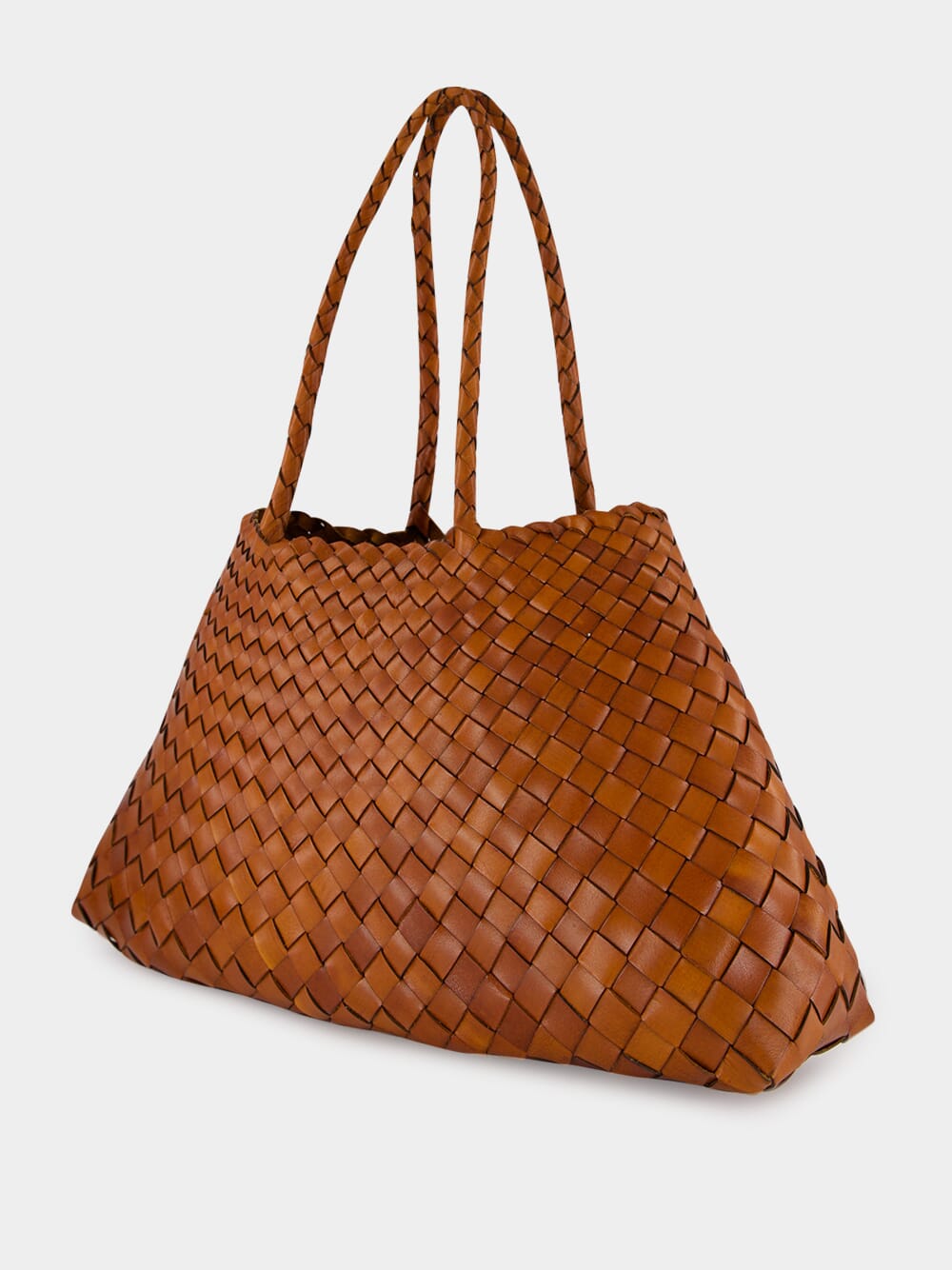 Santa Croce Big Tan Woven Tote