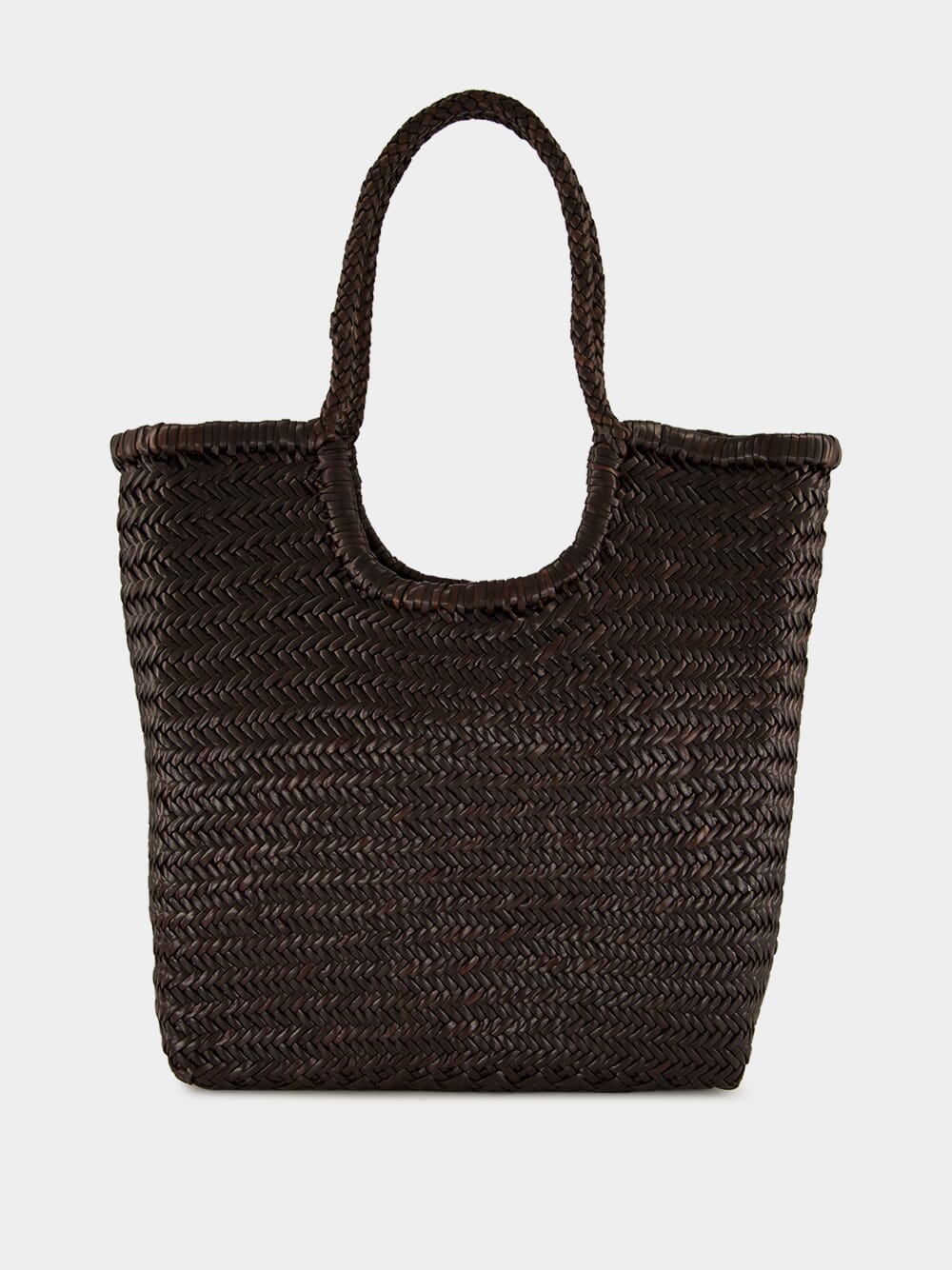 NS Diagonal Triple Jump Bag in Dark Brown
