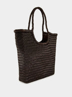NS Diagonal Triple Jump Bag in Dark Brown