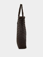 NS Diagonal Triple Jump Bag in Dark Brown