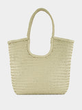 Pearl NS Diagonal Triple Jump Leather Tote