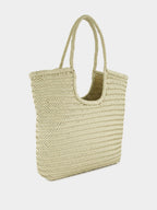 Pearl NS Diagonal Triple Jump Leather Tote