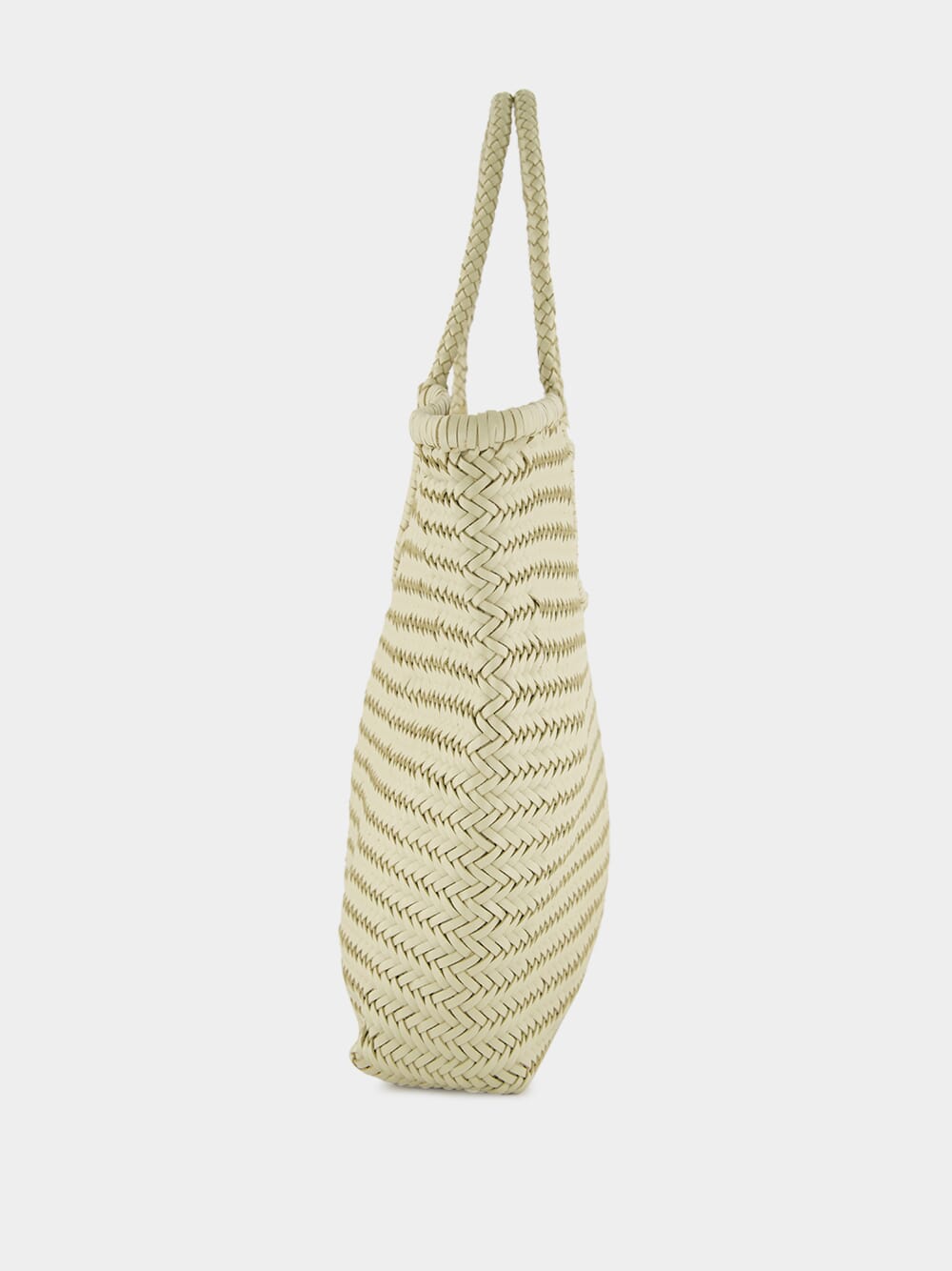 Pearl NS Diagonal Triple Jump Leather Tote