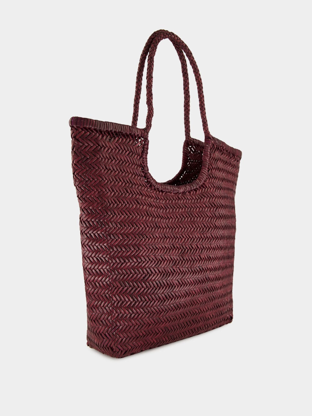 NS Diagonal Triple Jump Bag in Plum