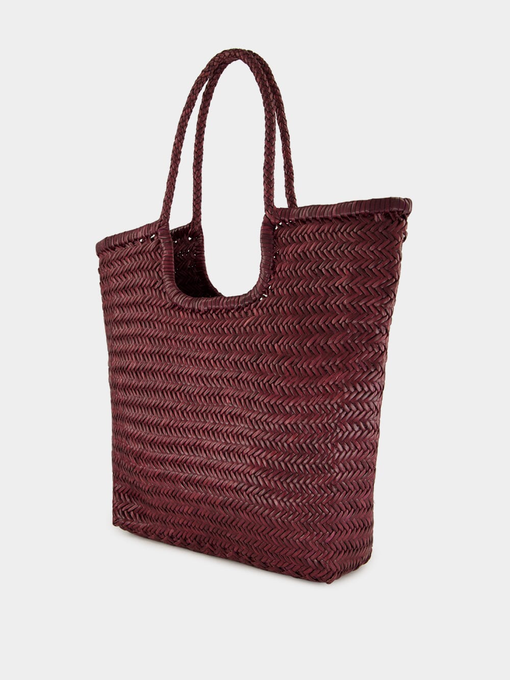 NS Diagonal Triple Jump Bag in Plum