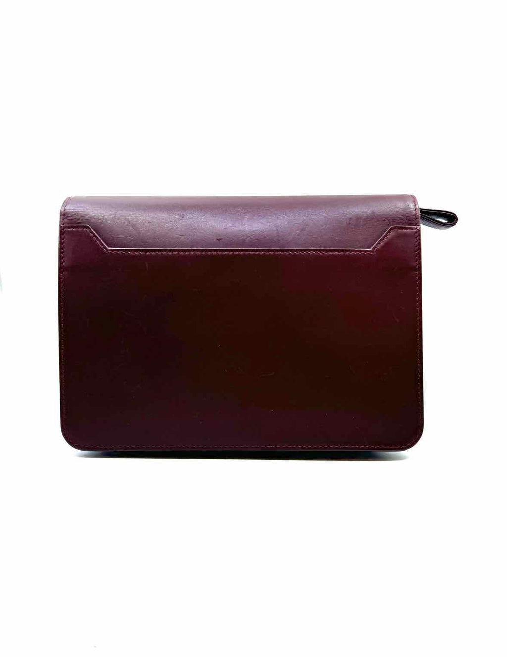 CARTIER Burgundy Leather Handbag