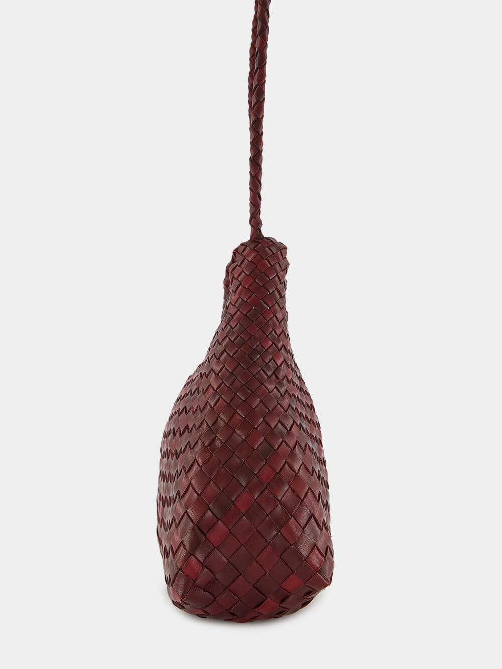 Bordo Santa Rosa Woven Leather Crossbody Bag