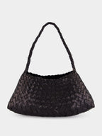 Rosanna Black Woven Leather Bag